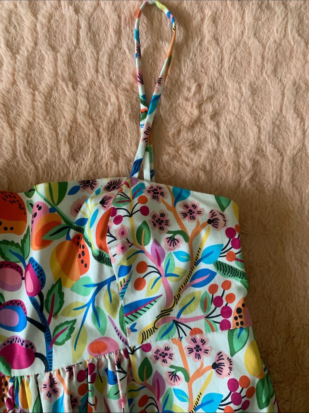 HUTCH BANDEAU TROPICAL ROMBER DRESS MEDIUM NWOT - Picture 11 of 13